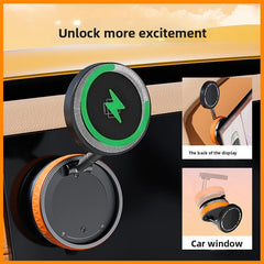 Support de téléphone magnétique pour voiture Magsafe pour support de voiture chargeur sans fil support de ventouses mobiles pour téléphone, 360 °   Téléphone de voiture rotatif