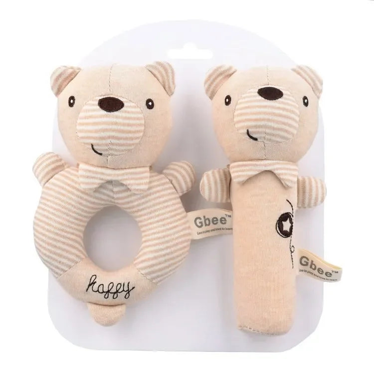 Hochets pour bébé doux dessin animé mignon en peluche animaux hochets jouets enfant clochettes éducatives doux enfant en bas âge bébé confort jouets игрушки для