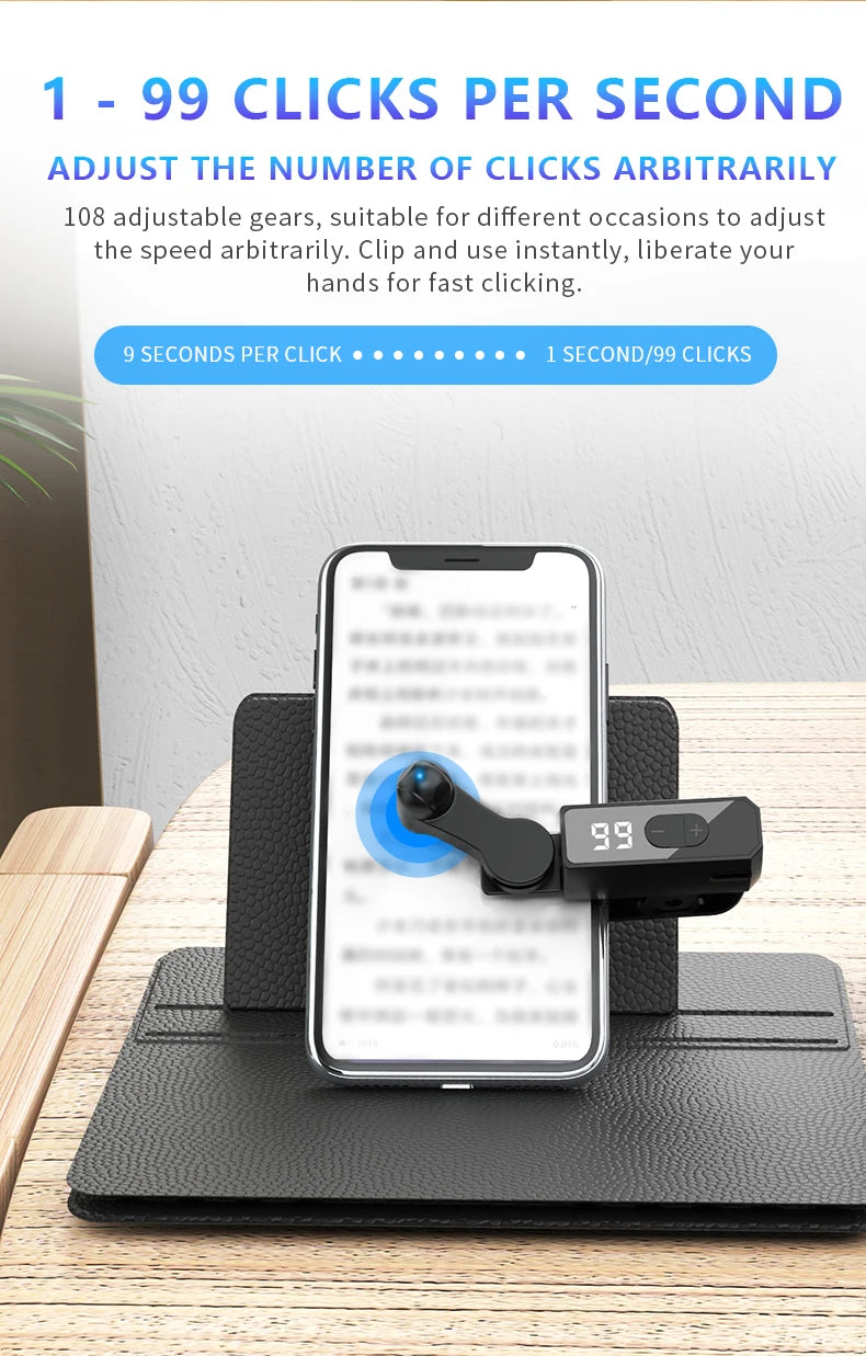 Clicker automatique d'écran pour applications de téléphone intelligent, Gadget de Streaming vidéo en direct, écran de jeu pour Smartphone, trépieds tactiles, fournitures d'écran