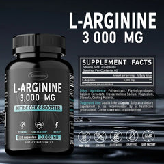 L-Arginine - Soutient la croissance musculaire, favorise la circulation sanguine et améliore l'immunité, améliore l'endurance et les performances