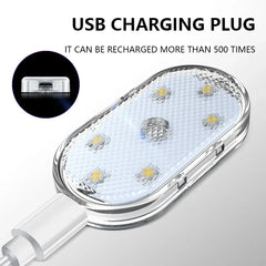Voiture LED lumières tactiles USB capteur Rechargeable lampe de lecture Auto porte lumière toit plafonnier voiture intérieur atmosphère lampe