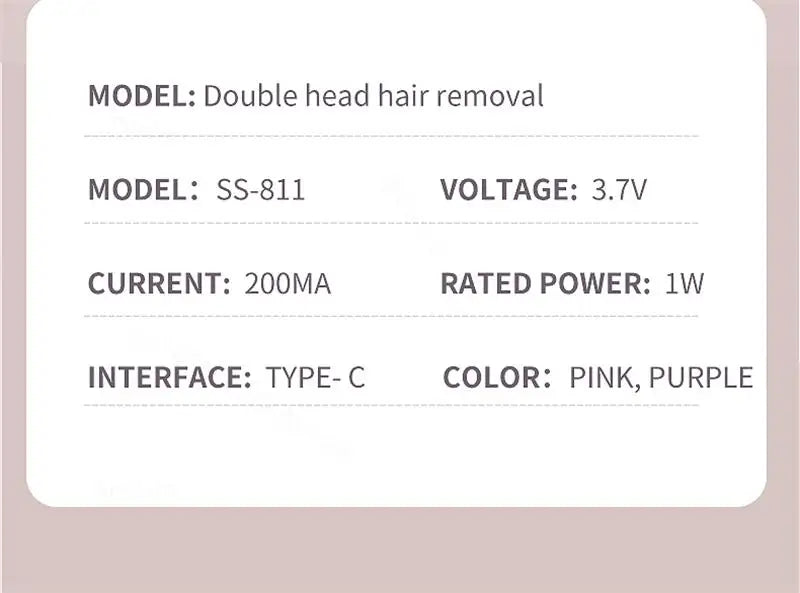 Tondeuse à barbe 2 en 1 rasoir électrique pour femmes Double tête épilation du corps aisselles Bikini tondeuse à barbe rasoir électrique