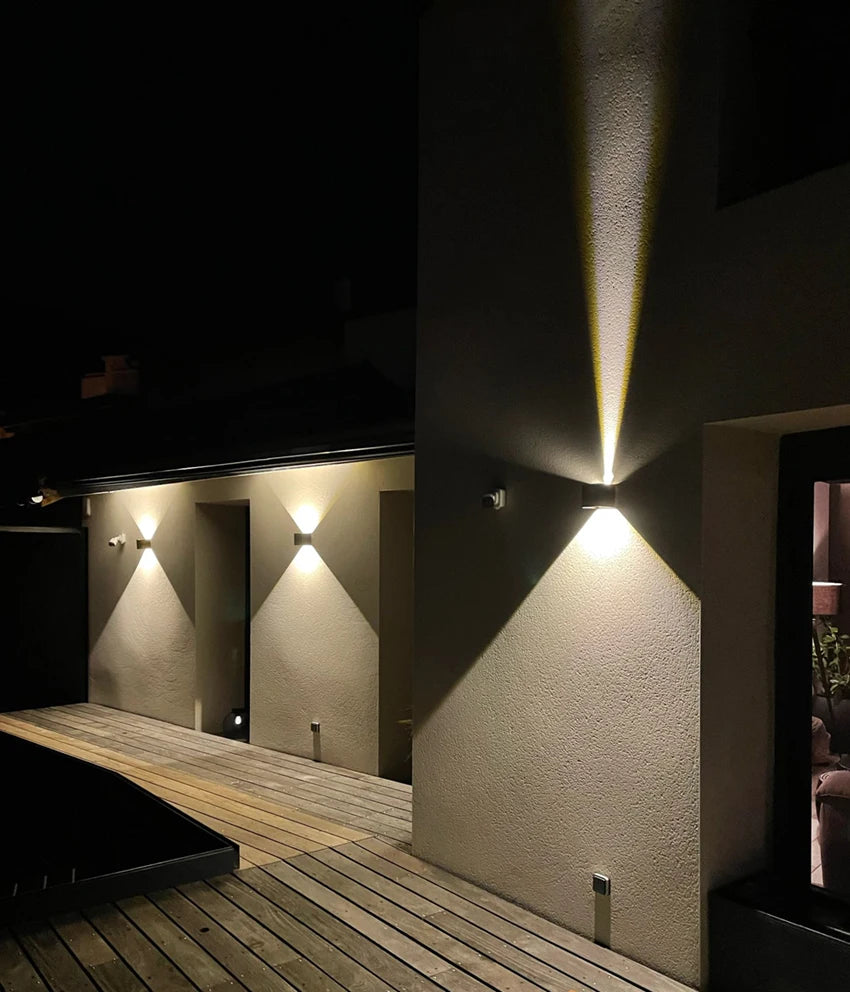 LED 6 W/12 W extérieur étanche IP65 applique murale porche jardin applique et intérieur chambre salon décoration éclairage lampe