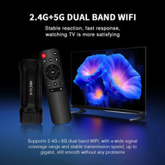 4K Stick TV MX10-K 4GB OS 10 Smart ATV BT5.0 lecteur multimédia HDMI 1.4 double WiFi 2.4G/5.0G TV Box Android 2025 nouveau modèle