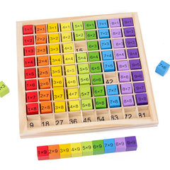 Jouets éducatifs en bois Montessori pour enfants, jouets pour bébés, Table de Multiplication 99, mathématiques préscolaires, arithmétique, outils pédagogiques, cadeau