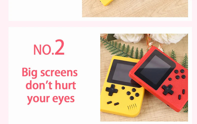 Console de jeu vidéo rétro avec écran Lcd de 2.4 pouces, 400 pouces, Portable, cadeau de noël