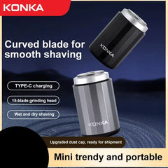 Mini rasoir électrique Portable et étanche, rechargeable, type-c, forte, haute vitesse, longue Endurance, adapté humide et sec, nouveauté 2025
