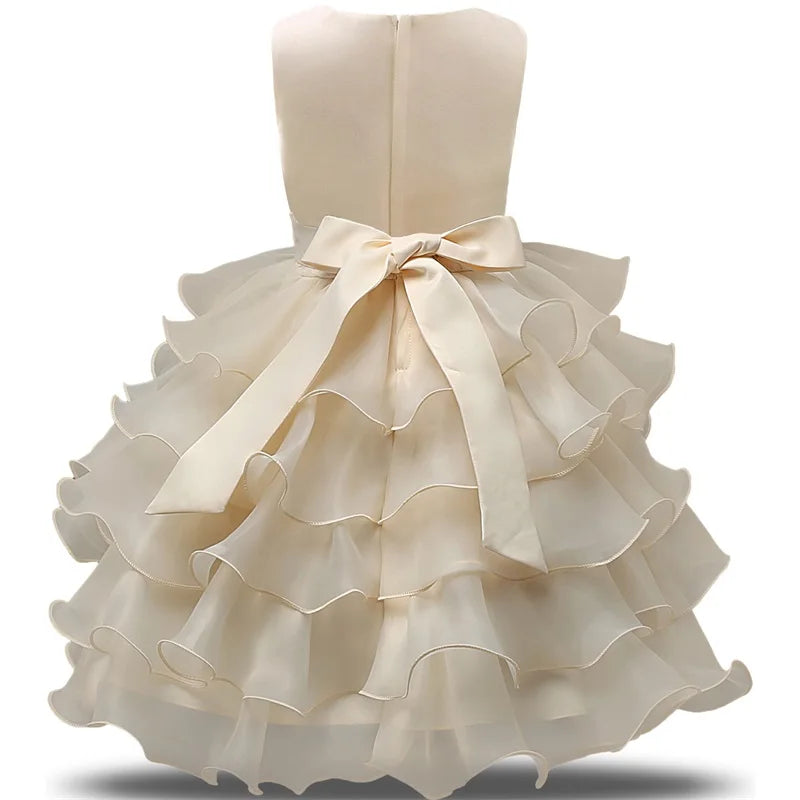 Robe de demoiselle d'honneur pour mariage, tenues d'anniversaire pour bébés filles de 2 à 8 ans, robes de première Communion pour enfants, vêtements de fête pour enfants