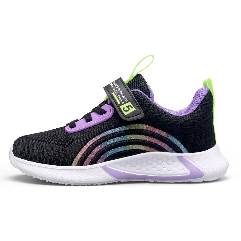 Nouveau Design rouge formateurs chaussures pour enfants filles confortable plate-forme fille chaussures de sport grande taille 38 enfants baskets de course