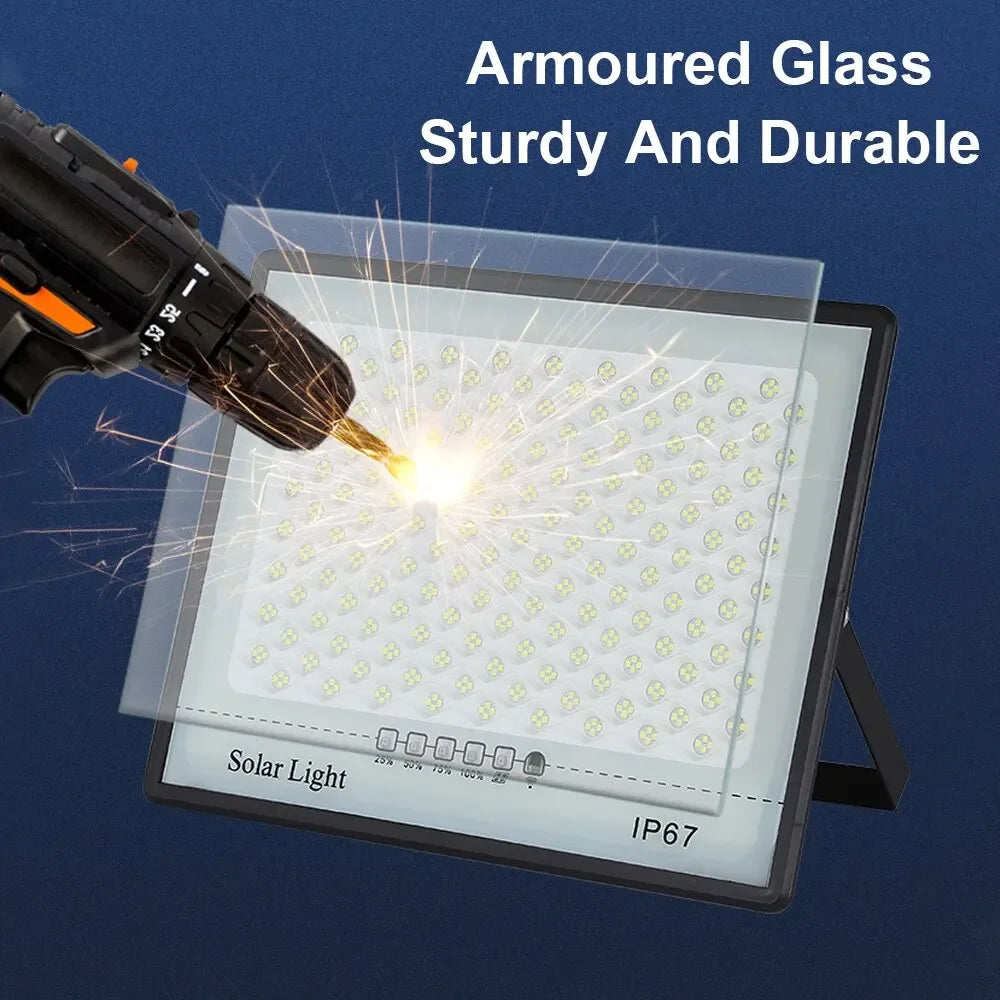 Lampes de jardin LED extérieures à énergie solaire – Spot mural étanche IP67 pour paysage, façades de construction et éclairage de secours