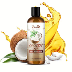 Huile de coco pour massage corporel, huile essentielle riche en extrait d'huile de noix de coco, peut être utilisée pour le massage corporel, parfum durable