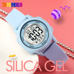SKMEI 1721 étanche alarme enfant montres montre enfant garçons filles Sport enfants montre coloré Led enfants montres numériques