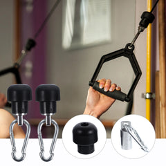Adaptateur de verrouillage de Machine de gymnastique, accessoires d'équipement de Fitness, accessoires de corde de câble domestique pour le fer, 2 ensembles