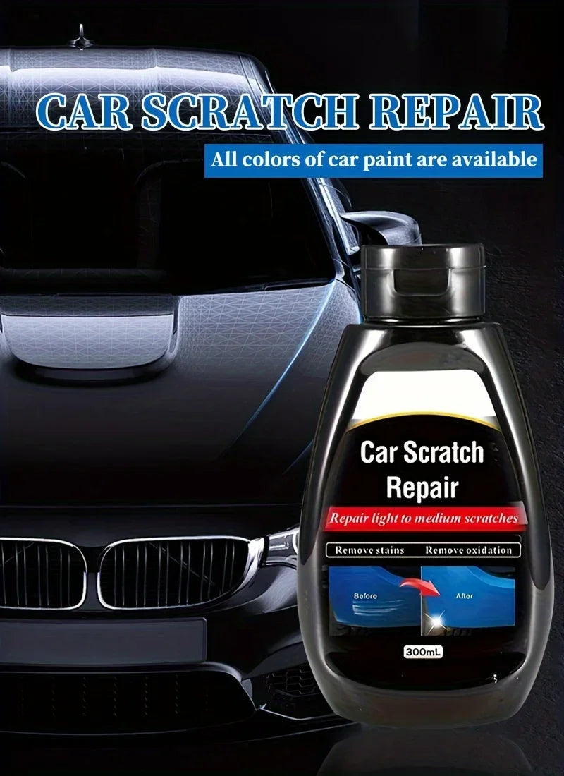 Car scratch remover, paint care tools, paint remover, scratch repair, polishing, car body, grinding compound, scratch warning