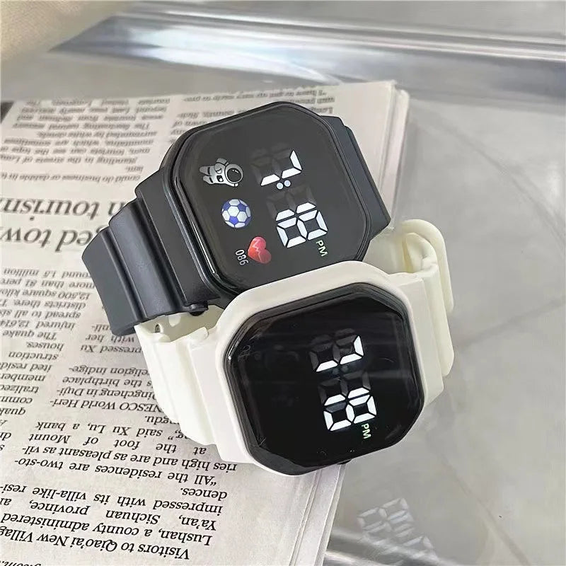Montre de Sport pour enfants, numérique, Spaceman, bracelet en Silicone, étanche, électronique, cadeaux pour garçons et filles
