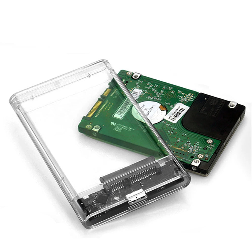 Boîtier de disque dur USB 3.0, boîtier de disque dur SATA SSD de 2.5 pouces avec vitesse de transfert de 5Gbps, boîtier externe Mobile, câble de boîtes de disque dur