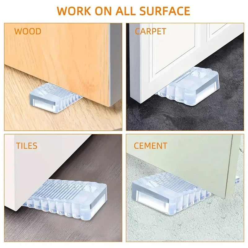 Butées de porte en silicone de sécurité, cales de nuit, butée de porte, maison, bureau, retenue arrière, arrêt anti-collision, 1 pièce