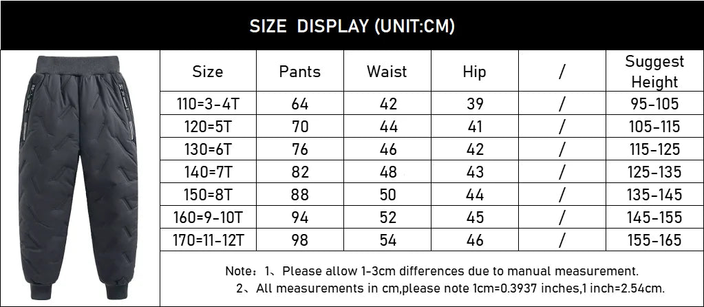 Filles hiver chaud mode cachemire coton pantalon pour garçons âgés de 3 à 12 ans enfants décontracté imperméable épaissir pantalons de survêtement vêtements pour enfants