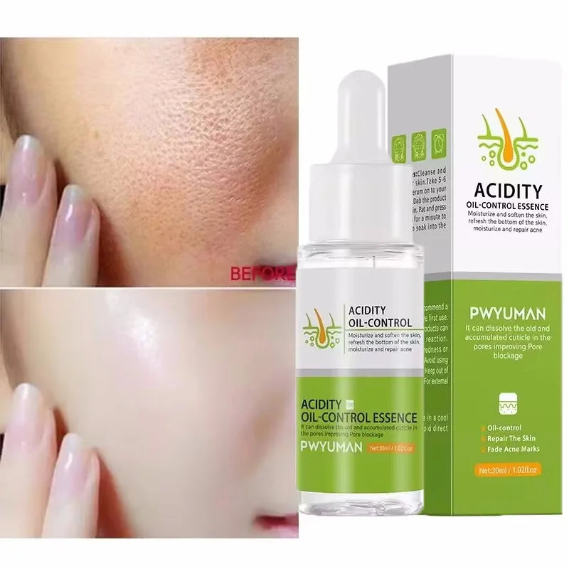 Sérum rétrécissement des pores à l'acide salicylique, élimination rapide des grands Pores, élimine les points noirs, l'acné, resserre la peau lisse, produit de soins coréen