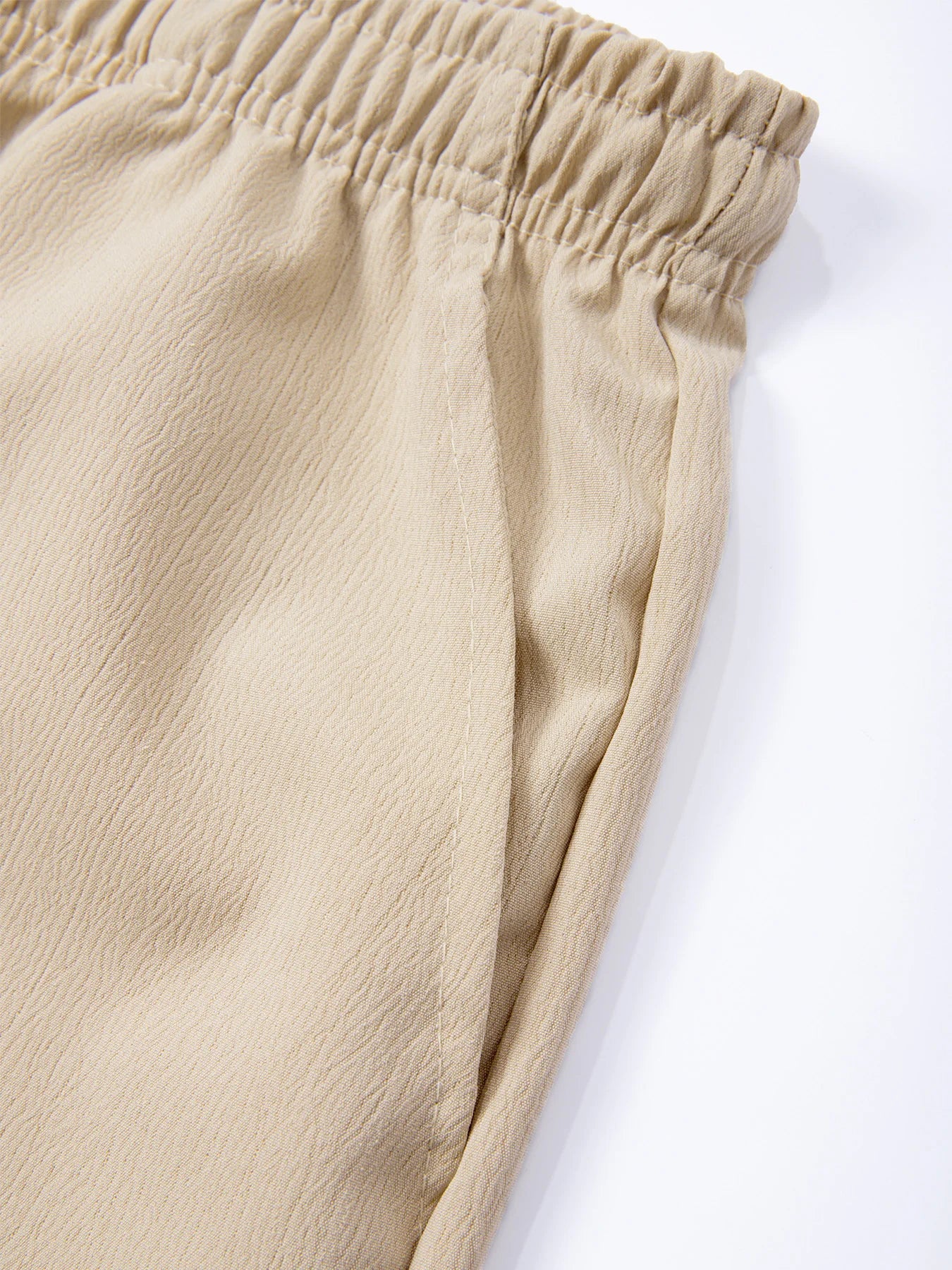 Pantalon décontracté homme 2025 printemps/été nouveau homme grande taille blanc pantalon droit solide plage noir Fitness pantalon S-XXXL