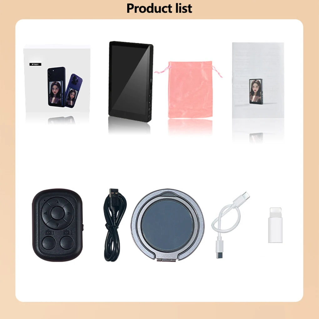 Écran de moniteur magnétique sans fil pour Smartphone Vlog, diffusion en direct, enregistrement vidéo, caméra arrière de téléphone, Selfie, nouveau
