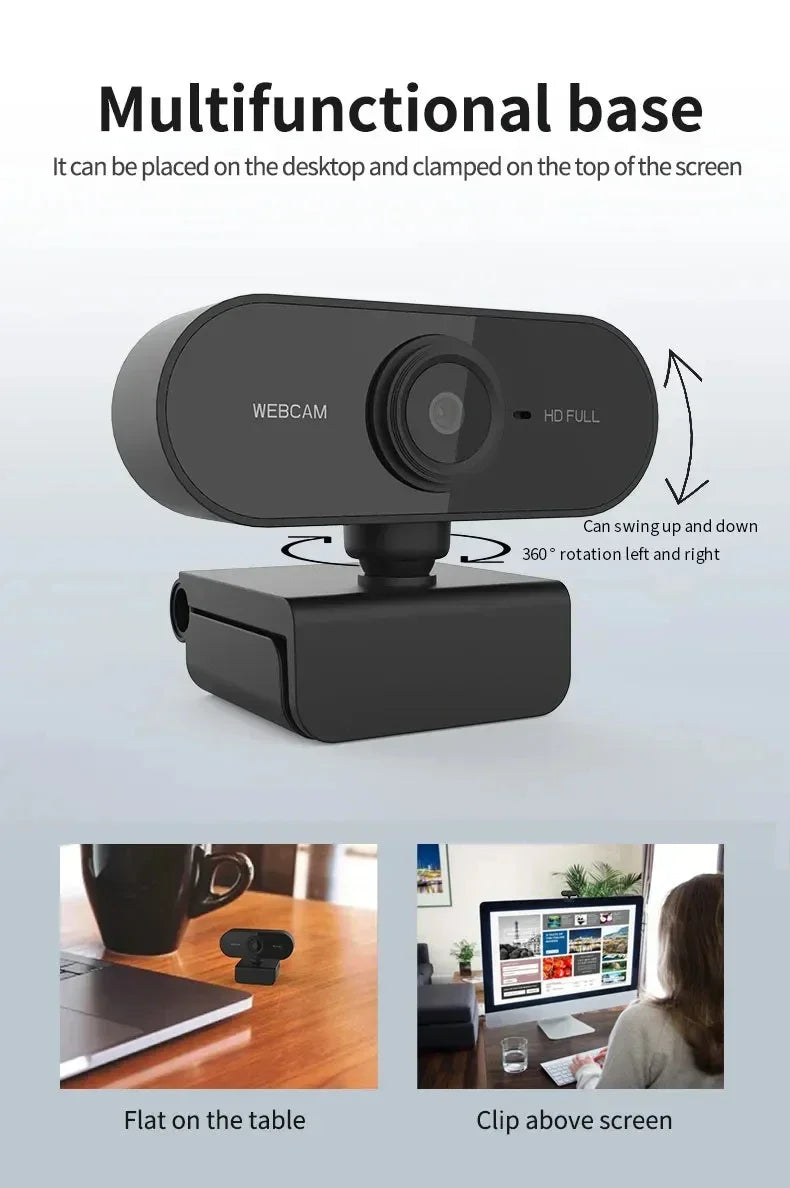 Caméra ordinateur HD USB caméra construite USB réseau caméra Web pour le travail avec trépied de Microphone