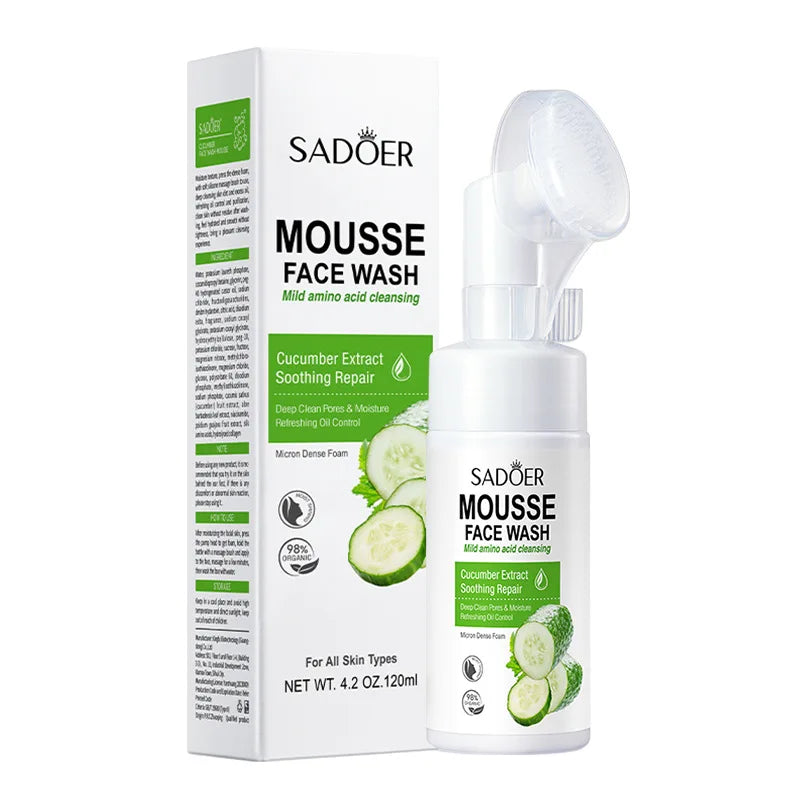 SAODER Fruits Facial Cleansing Foaming Face Wash Massage Cleansing Moisturizing Foaming Facial Skin Care Products