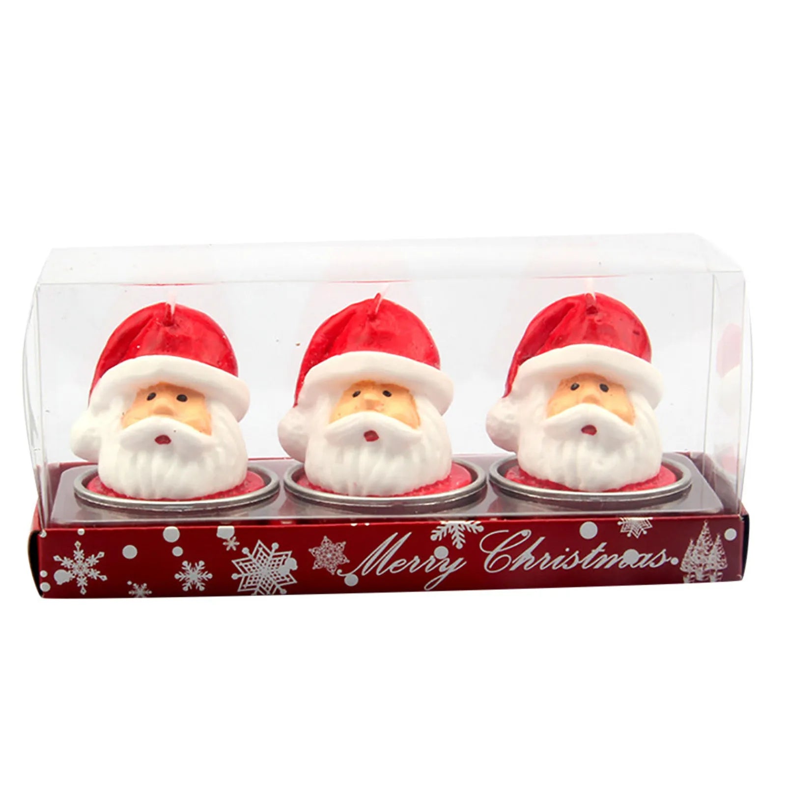 Bougie parfumée pour arbre de noël, faite à la main, père noël, bougies mignonnes en cire de soja, bonhomme de neige, bougies de mariage, décoration de la maison, cadeaux de fête de noël