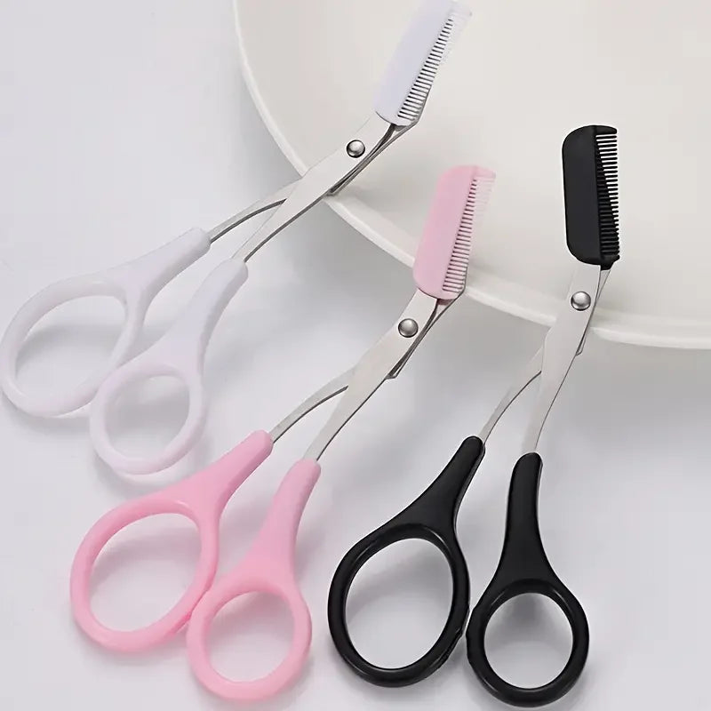 Tondeuse à sourcils ciseaux avec peigne épilation des cils du visage toilettage façonnage rasoir à sourcils accessoires de maquillage cosmétique nouveau