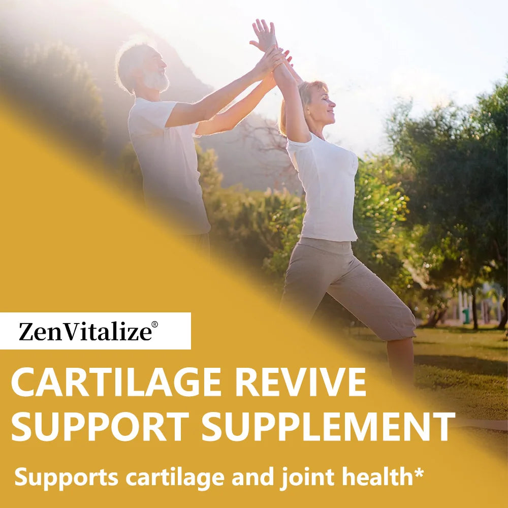 Supplément de régénération du cartilage - Contient un collagène de type II, une glucosamine, MSM, une vitamine D3, une vitamine C - favorise la mobilité articulaire