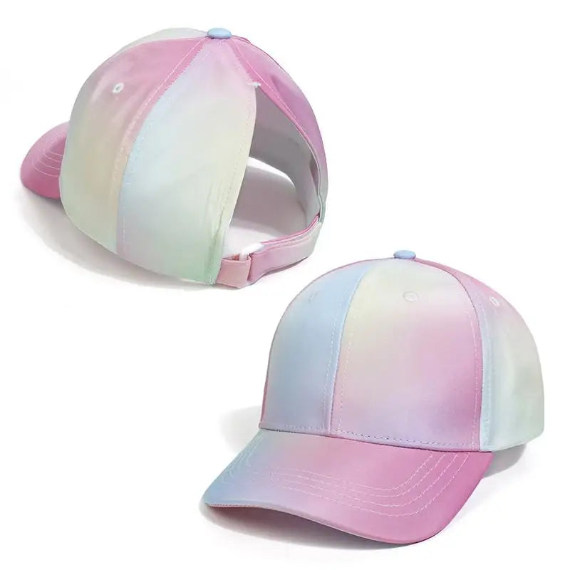 Casquette de Baseball pour Enfant Fille et Garçon, Chapeau de Soleil, Dos Creux, Queue de Cheval, Snapback Hip Hop, Os Réglables