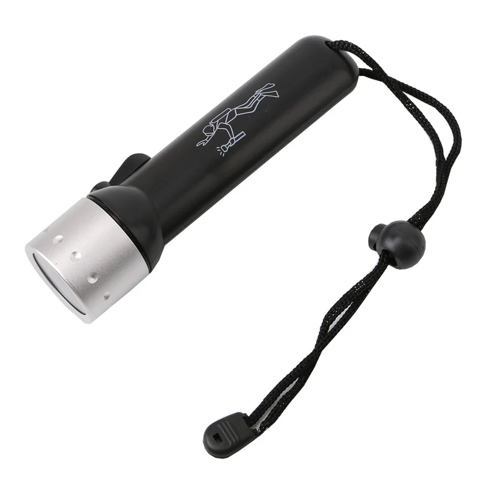 Lampe de poche de plongée professionnelle à Led, étanche, forte éclairage sous-marin, éclairage d'urgence extérieur pour la maison, lampe de poche à faisceau haut