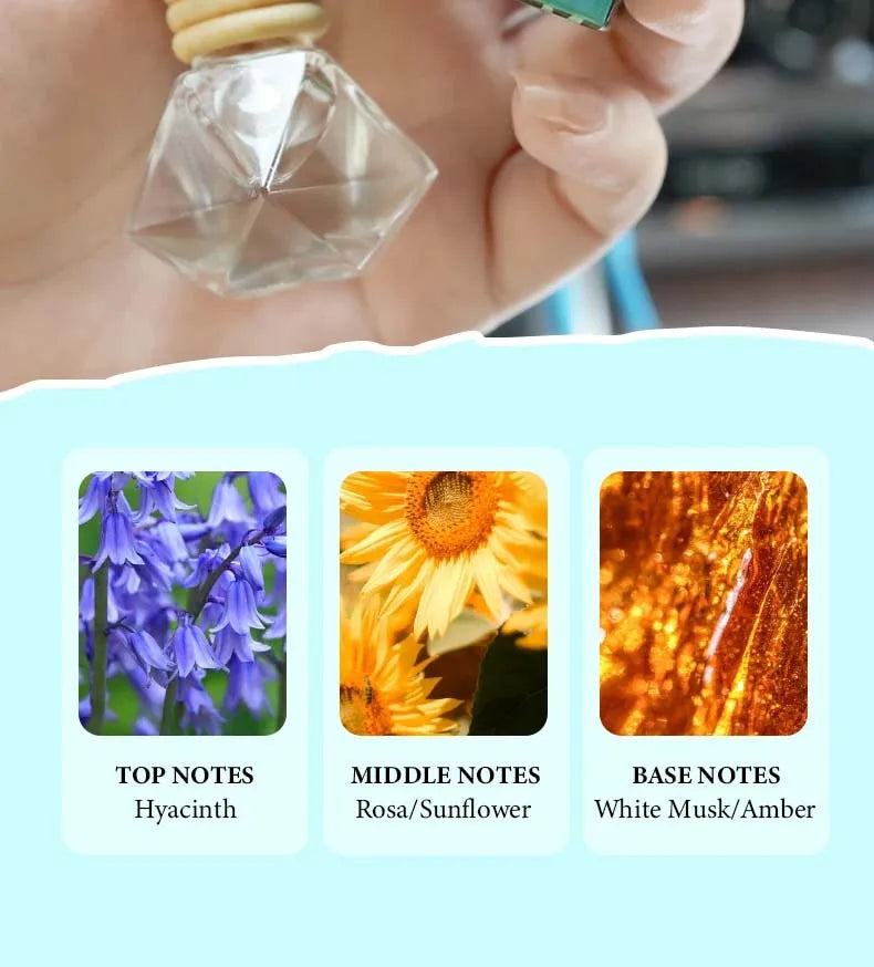 8ml Fresh Natural Car Scent Fruity Car Air Fresheners Sustainable Brand Coconut Peach Scent Jadec Car Pendant Deodorant