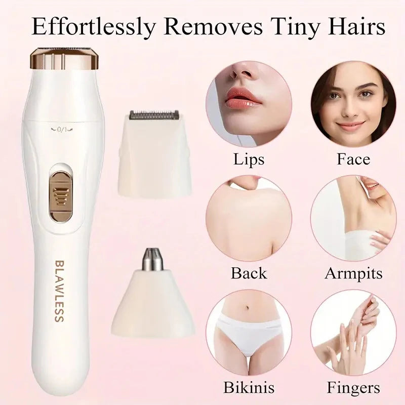 Electric razor for women, feminine razor, bikini trimmer, ladies' body razors, underarm and leg shavers, portable painless epilator
