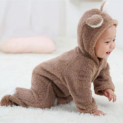 Nouveau-né bébé barboteuses hiver chaud polaire Bebe garçons fille Costume infantile filles vêtements Animal ensemble bébé combinaisons tenue de noël