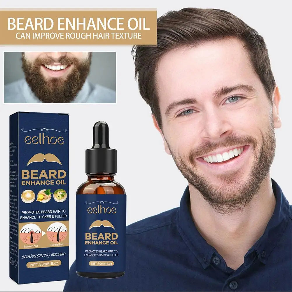 Huile à barbe pour hommes, adoucit et renforce le coiffage, soin de la barbe, nourrissant, naturel, 30ml, 2 pièces
