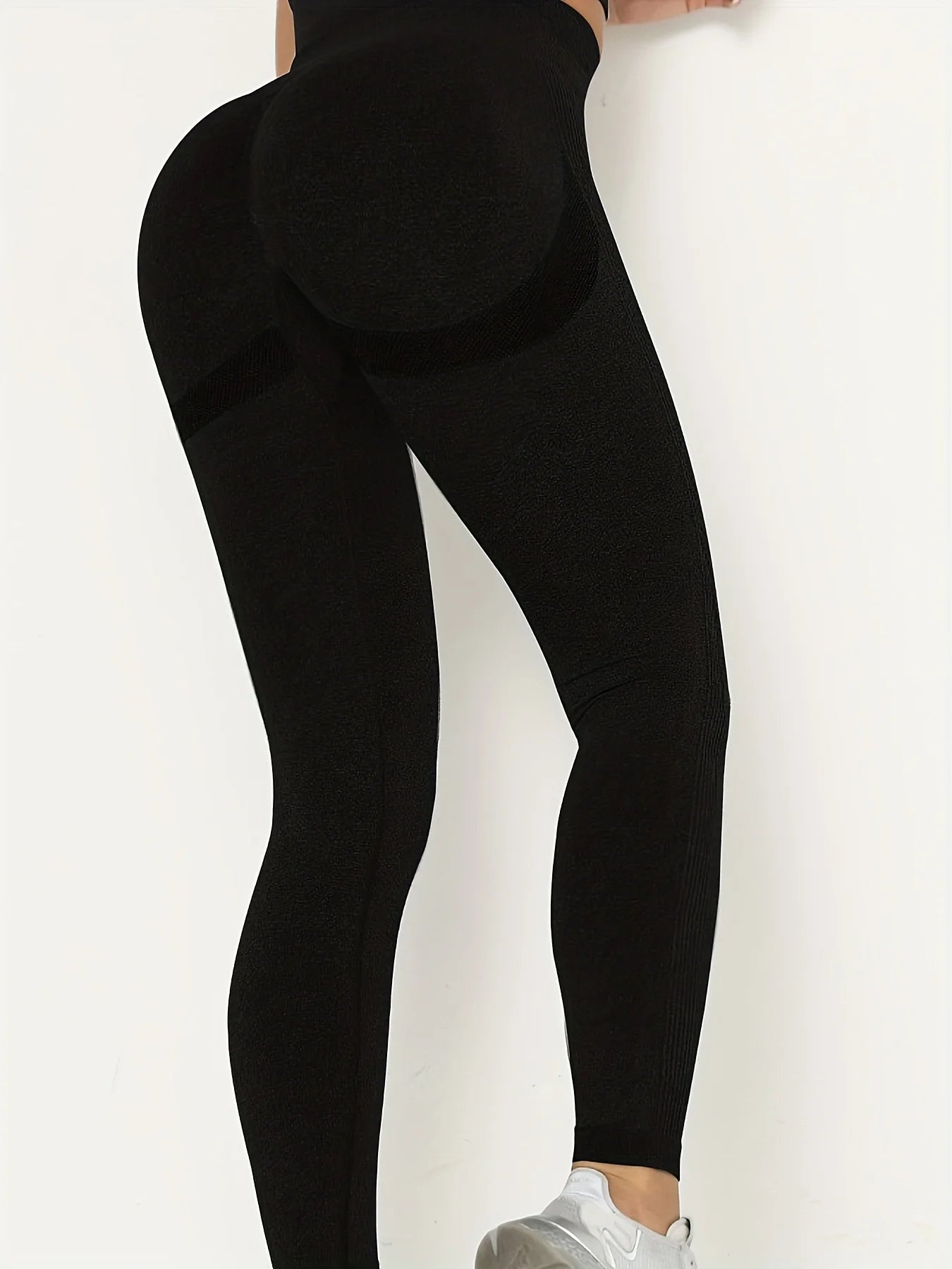 Women's Seamless Butt Lifting Workout Leggings, High Waist Yoga Pants, Compression Contour Tights