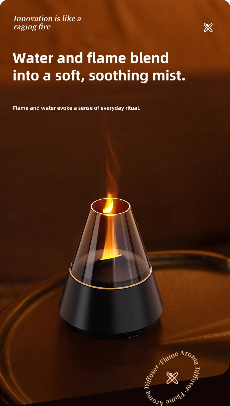 Diffuseur d'huiles essentielles, diffuseur d'arôme d'aromathérapie de Style moderne avec bougie, humidificateur ultrasonique à brume fraîche de parfum