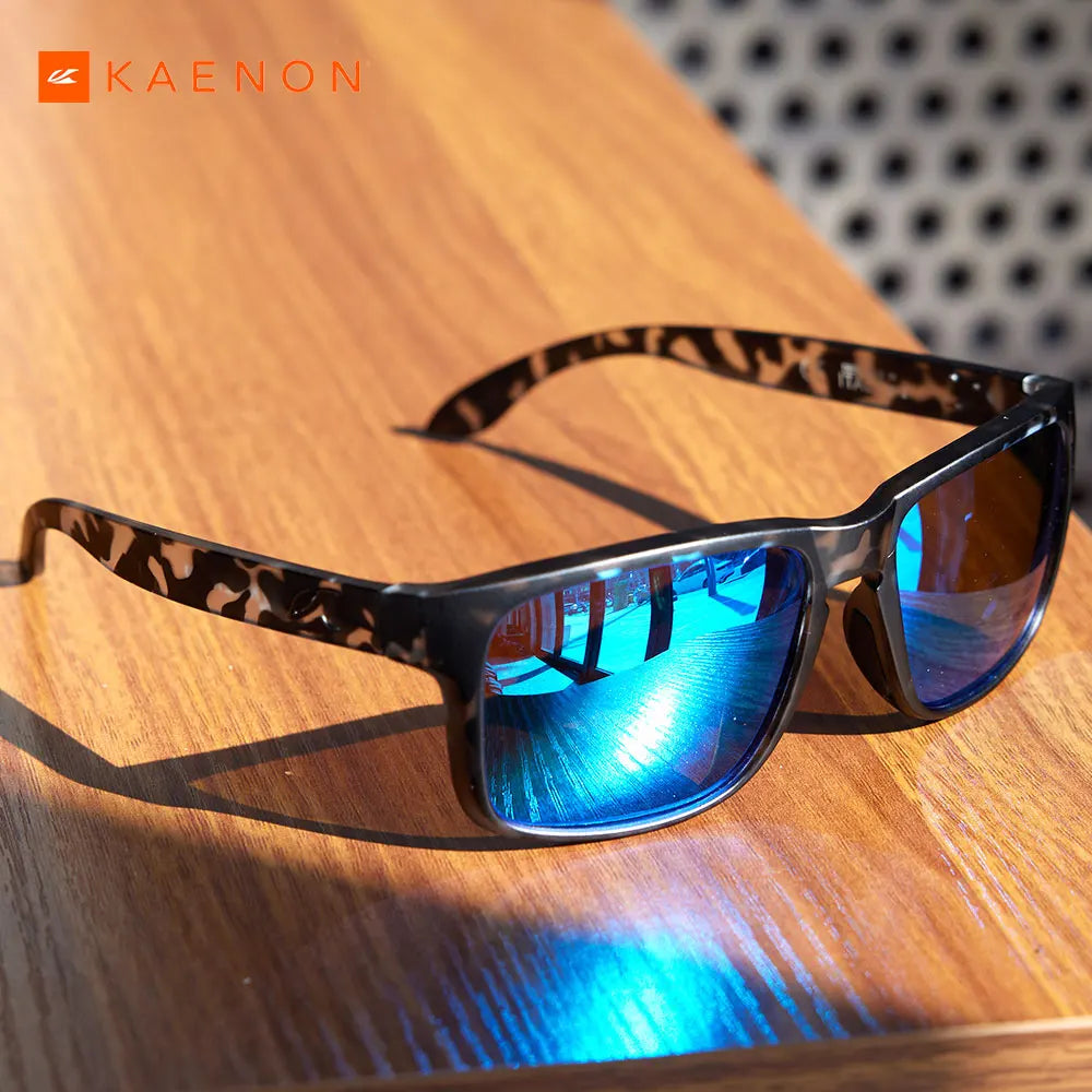 Kaenon Classic Square Polarized Unisex Medium Size Photochromic Sunglasses Grey Sunglasses
