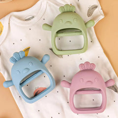 Gants de dentition en Silicone pour bébé, sans BPA, pour enfants, soins dentaires pour nouveau-né, gencives, Anti-alimentation, main  Accessoires pour bébé avec bâton molaire