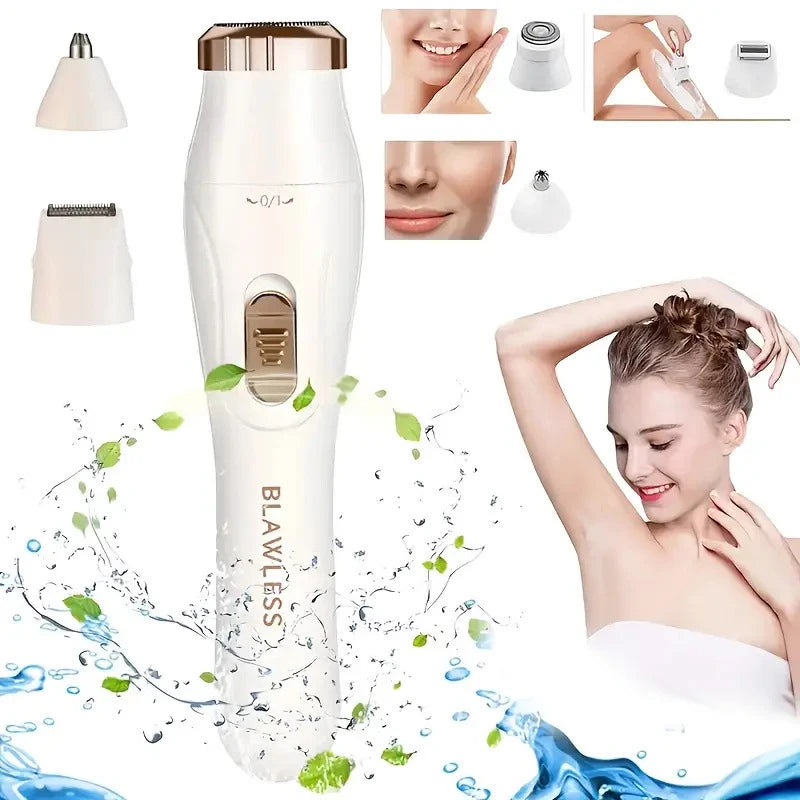 Electric razor for women, feminine razor, bikini trimmer, ladies' body razors, underarm and leg shavers, portable painless epilator