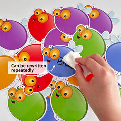Cartes volantes effaçables à sec, cartes vierges, jeu Swat pour la maternelle, jouets éducatifs Montessori, carte d'apprentissage DIY, outils pédagogiques