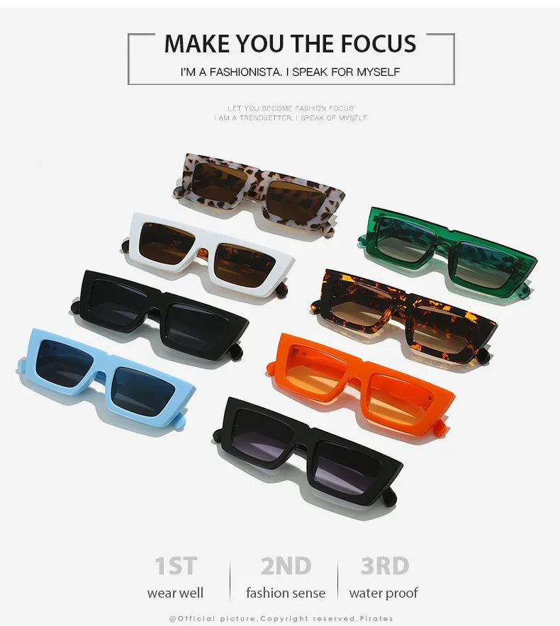 Lunettes de soleil à spoage X, petit cadre carré, temples personnalisés, accessoires streetwear quotidiens pour femmes, protection UV pour hommes, conduite