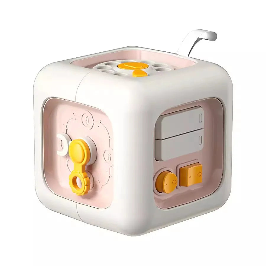 Jouets éducatifs Montessori 6 en 1, planche sensorielle occupée, compétences de pratique pour bébé, Cube de tiroir, jouets éducatifs Fidget pour fille et garçon