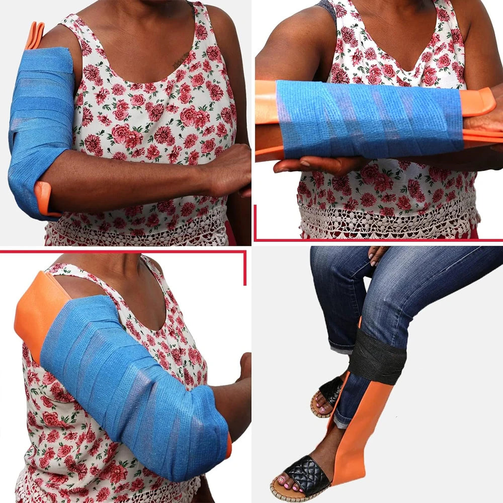 Rouleau d'attelle universelle en aluminium pour premiers secours, polymère de survie médicale pour fixation, Kit médical d'urgence en os, voyage en plein air
