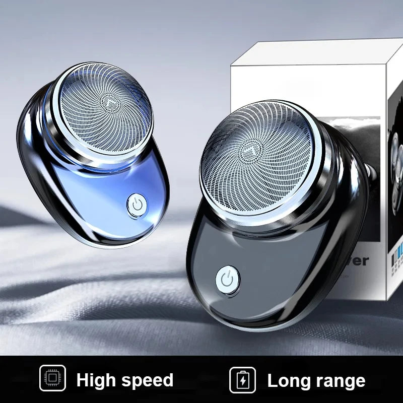 Rasoir électrique pour hommes, Charge USB, Mini rasoir de voyage de poche, confortable, facile à transporter, tondeuse à cheveux pour barbe et corps