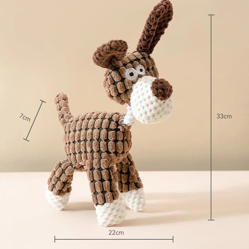 Jouets vocaux populaires pour chiens de compagnie, chiots, meulage des dents, jouets en peluche, compagnon interactif, jouets décompressés pour animaux de compagnie