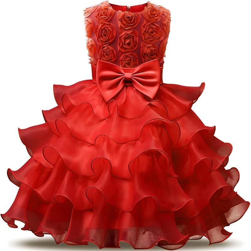 Robe de demoiselle d'honneur pour mariage, tenues d'anniversaire pour bébés filles de 2 à 8 ans, robes de première Communion pour enfants, vêtements de fête pour enfants