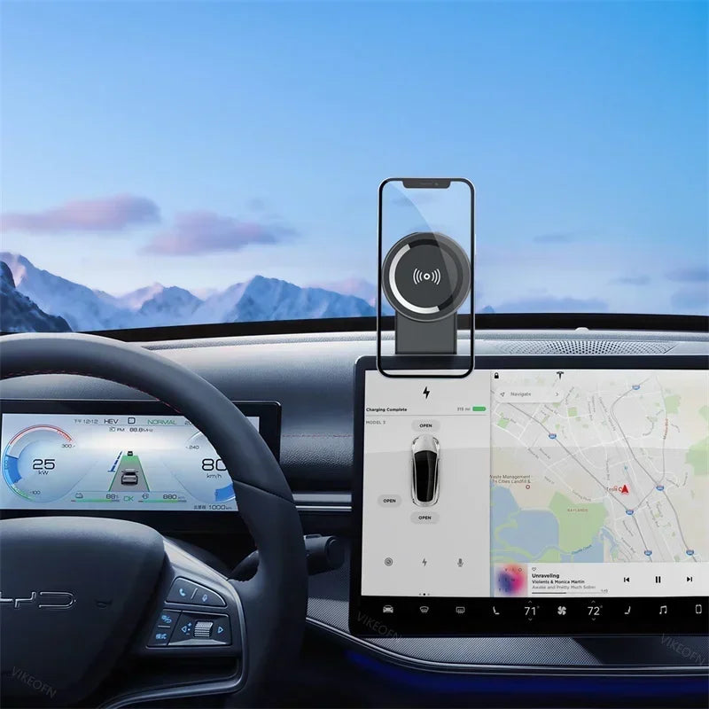 Support de téléphone magnétique pour voiture, Support magnétique pour tableau de bord de voiture, pour Macsafe iPhone 15 14 13 12 Pro Max