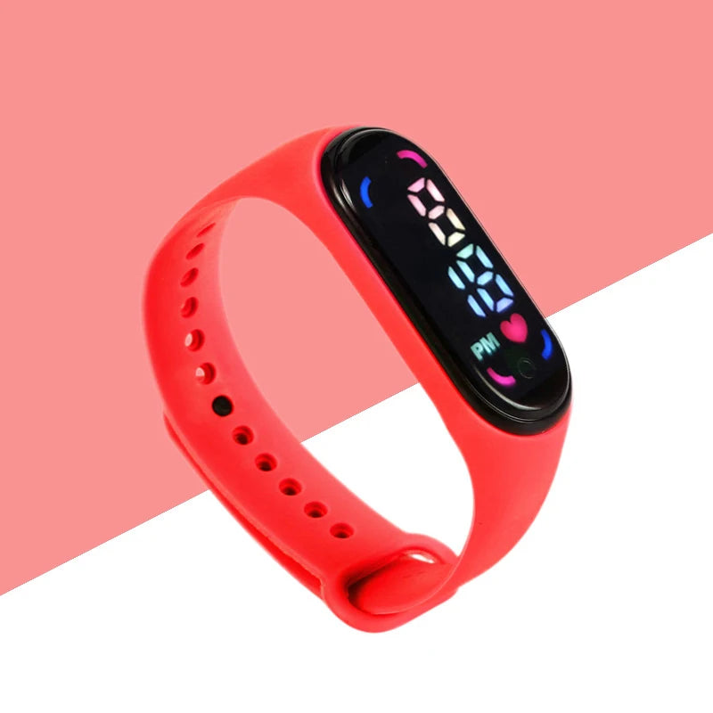 Montres numériques LED pour enfants, montre-bracelet en silicone pour garçons et filles, horloge de sport étanche, luxe, nouveau